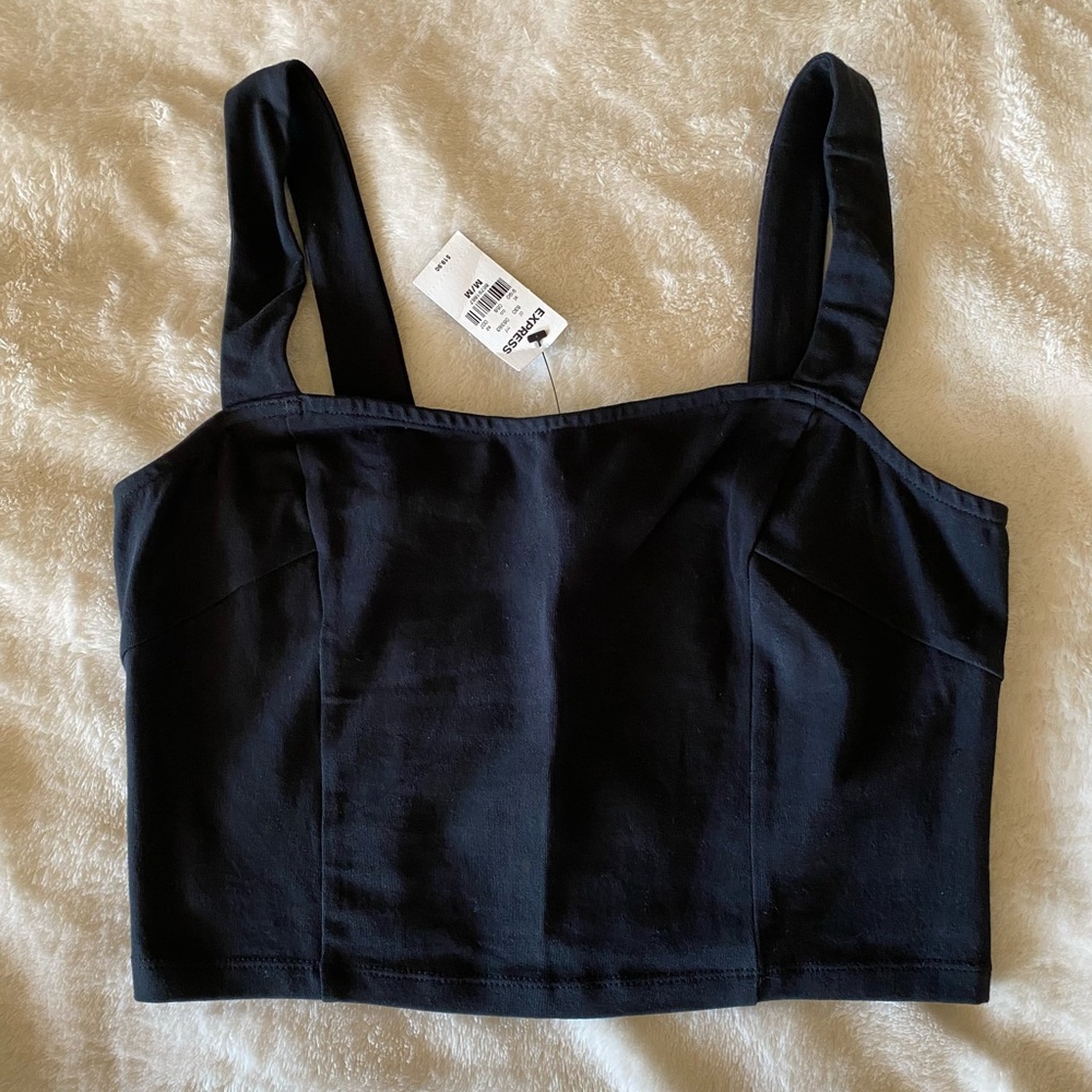 Black crop top